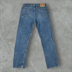 Levi's 505 Straight Leg Size 34x32 Y2K Medium Wash Stretch Blue Denim Jeans